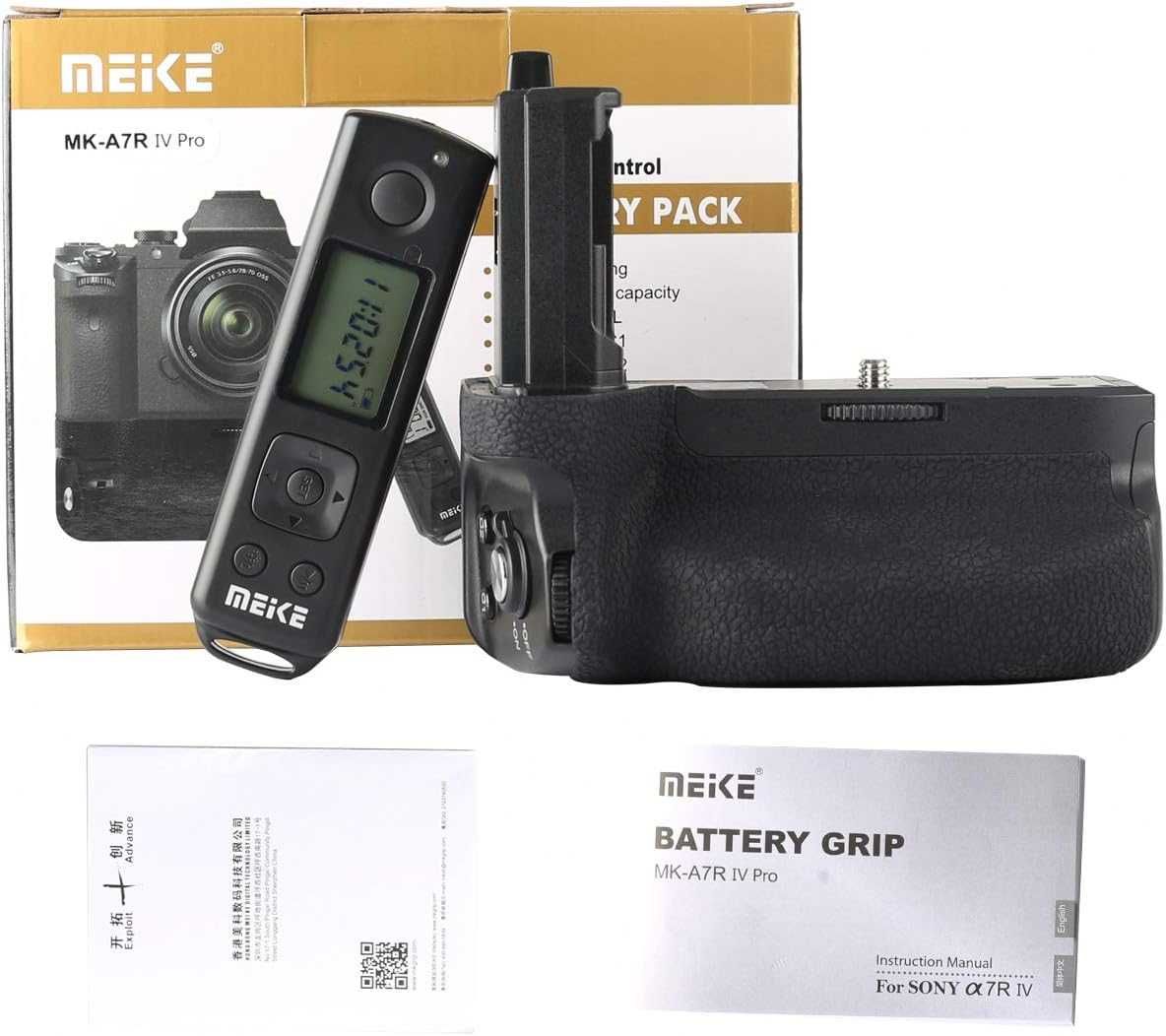 Meike MK-A7R IV Pro Punho de bateria para Sony A7R IV A7IV A9II A7SIII