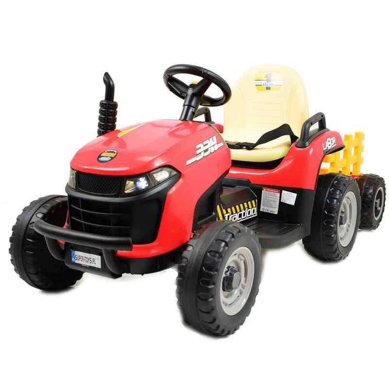 Autko SUPER TRAKTOR LABOR z przyczepką i kiprem akumulator pojazd