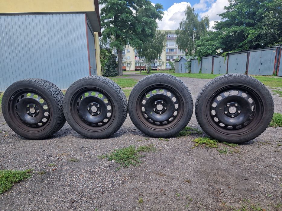 Felgi stalowe 16 VW 5x112 + opony zimowe
