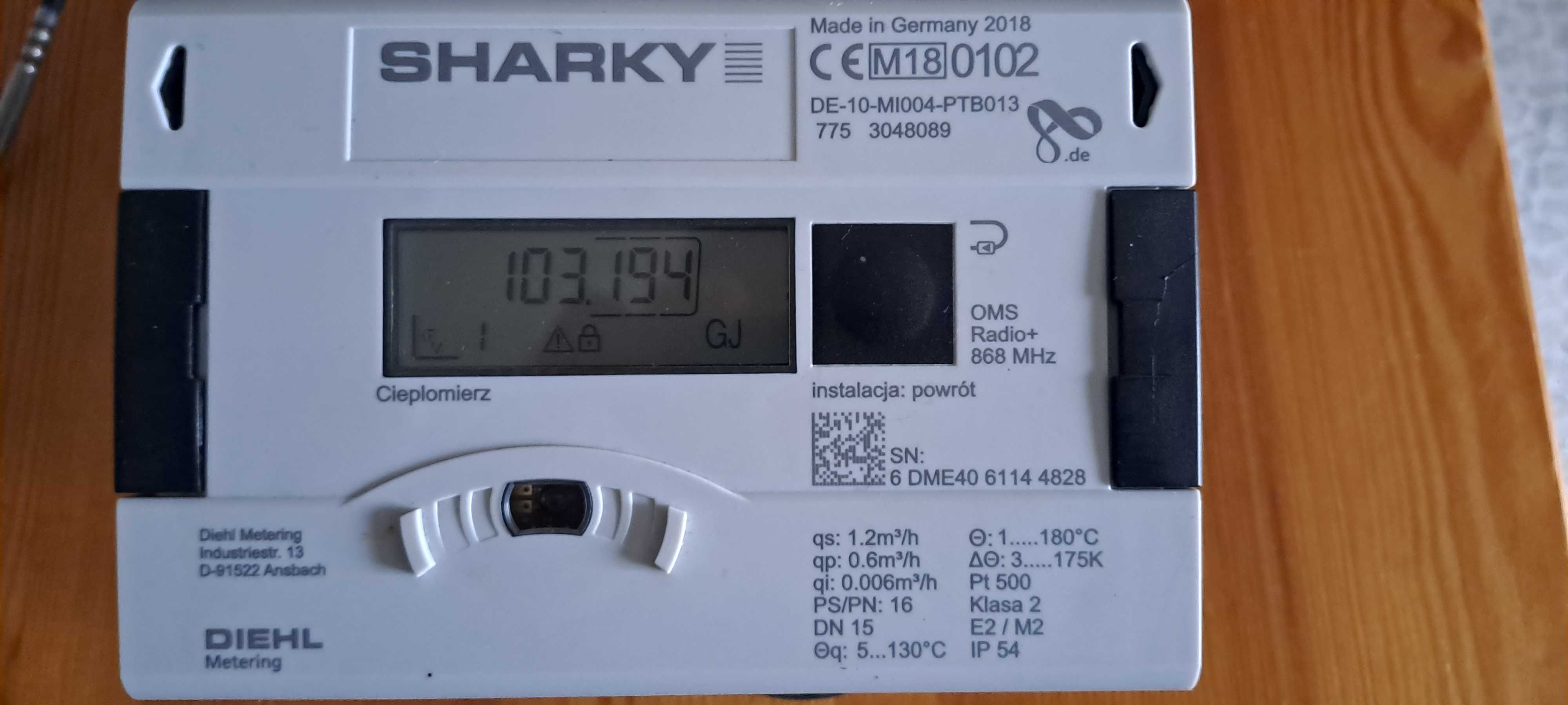 ciepłomierz sharky 775