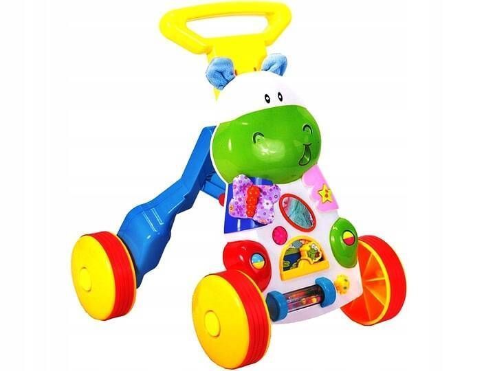 chodzik pchacz jeżdzik hipcio składany gumowe koła