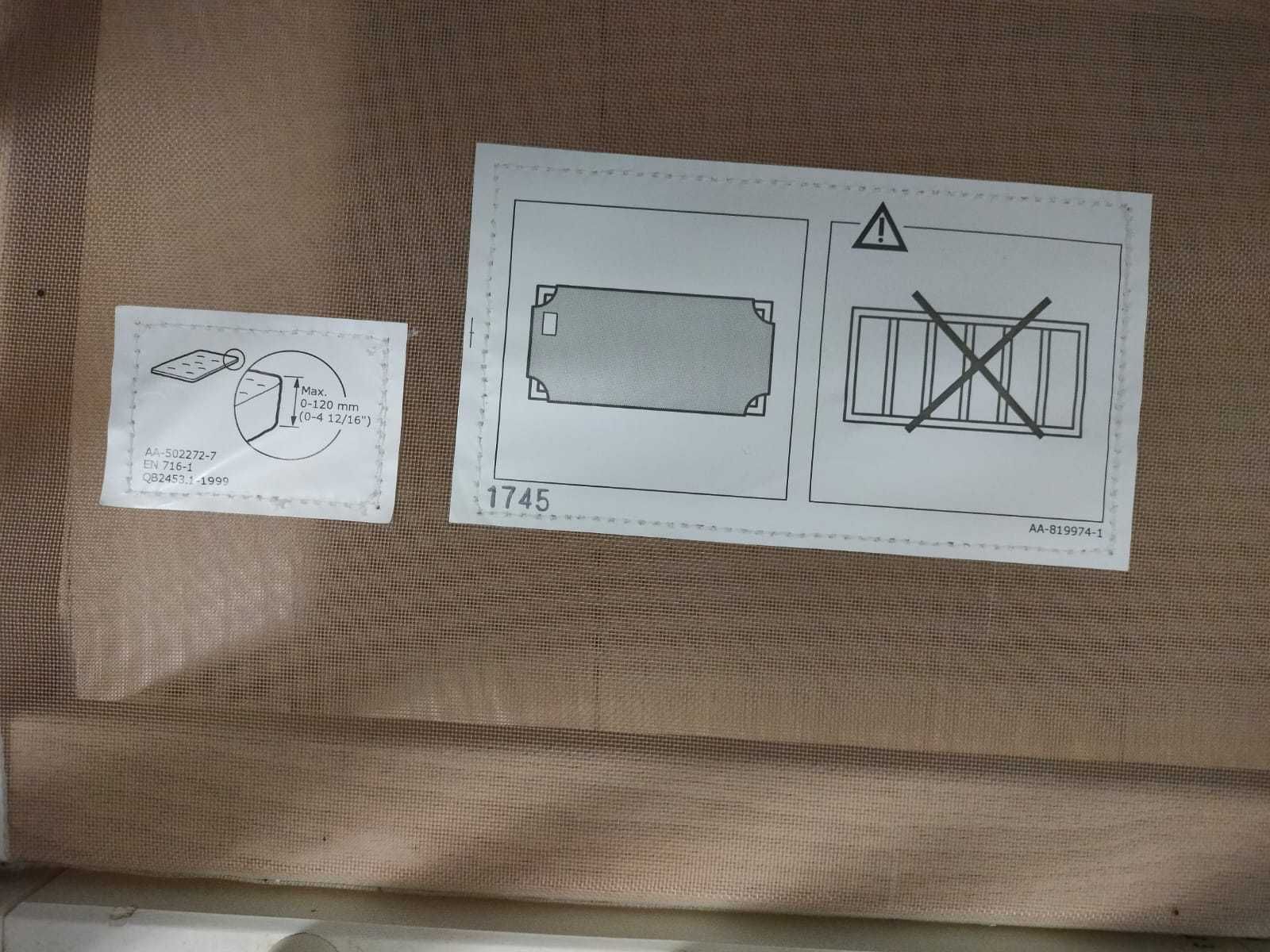 Łóżeczko Ikea białe - używane + materac