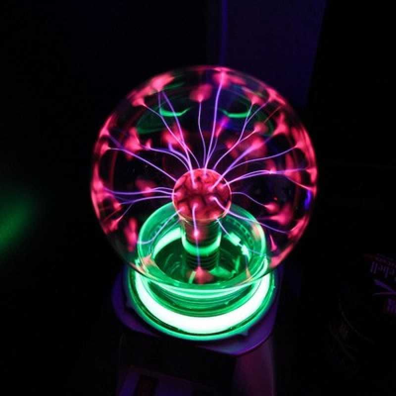 Атмосферний нічник Plasma Ball, плазмова електрокуля, тактильний шар