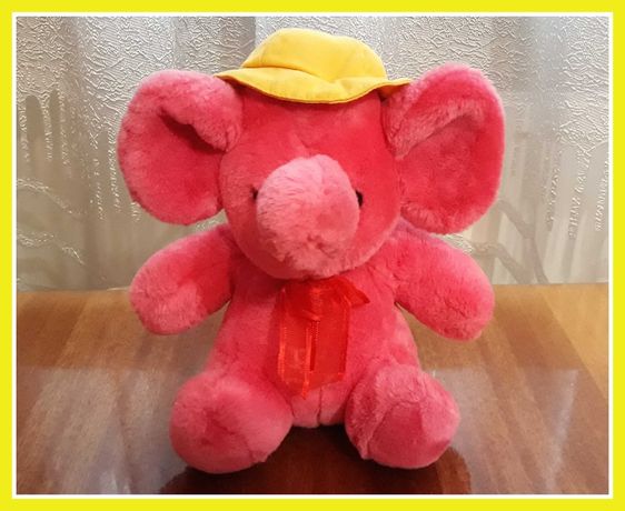 Мягкие игрушки на подарок Розовый слон игрушка мягкая игрушка