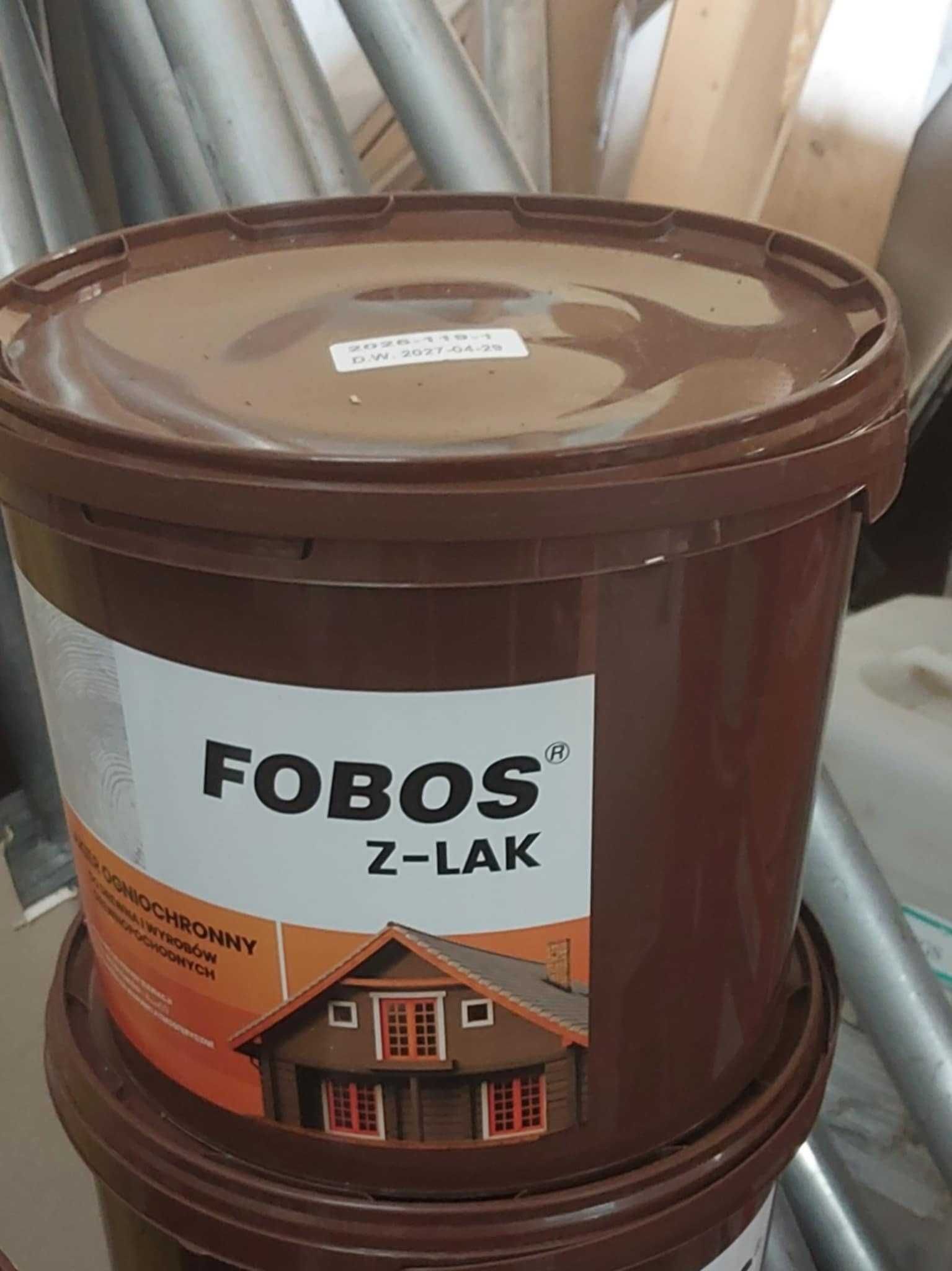 Sprzedam FOBOS Z-LAK lakier PRZECIWPOŻAROWY do drewna 5L