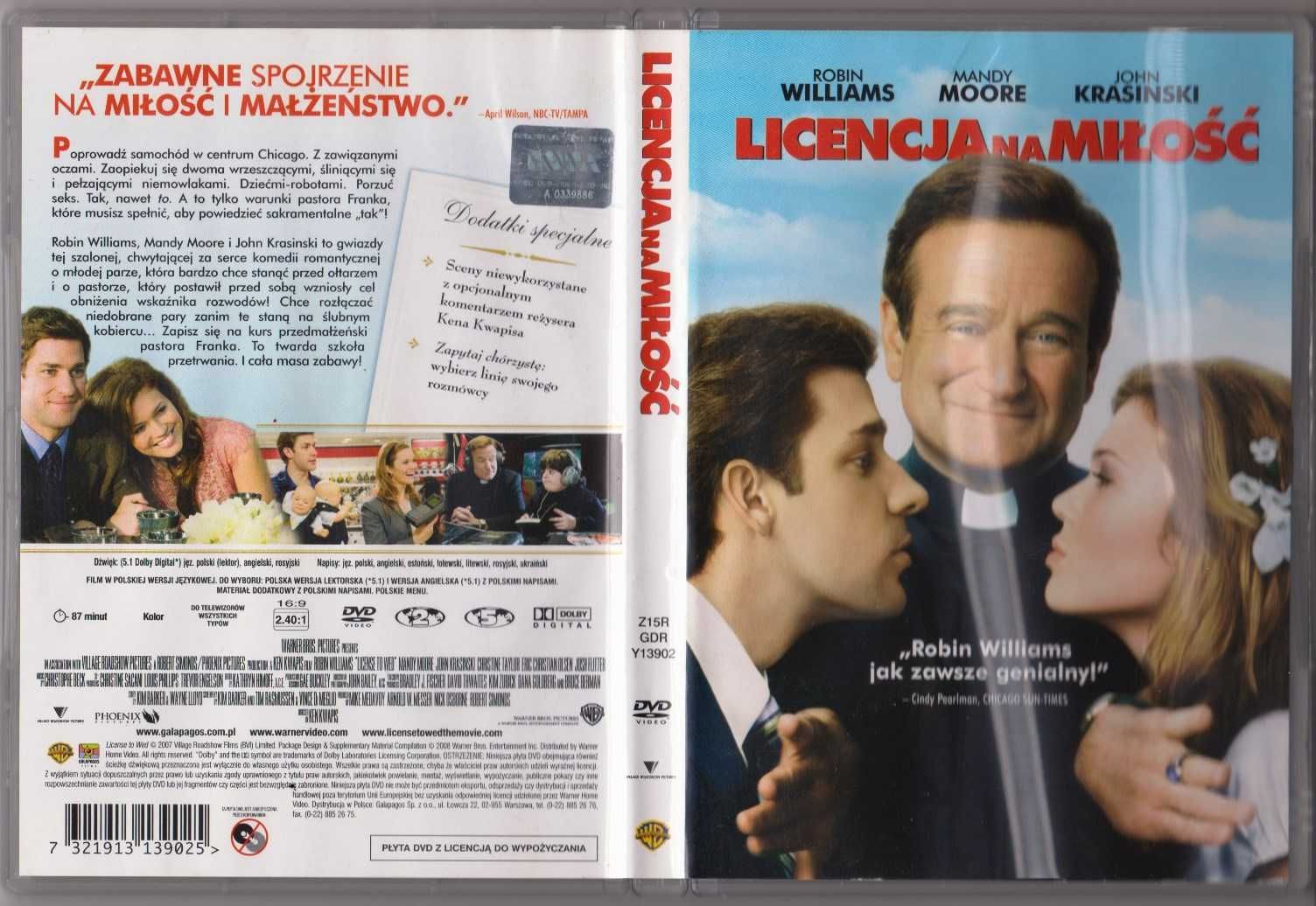 Osiem filmów DVD: Maybe Baby, Licencja na miłość, Ślubne wojny...