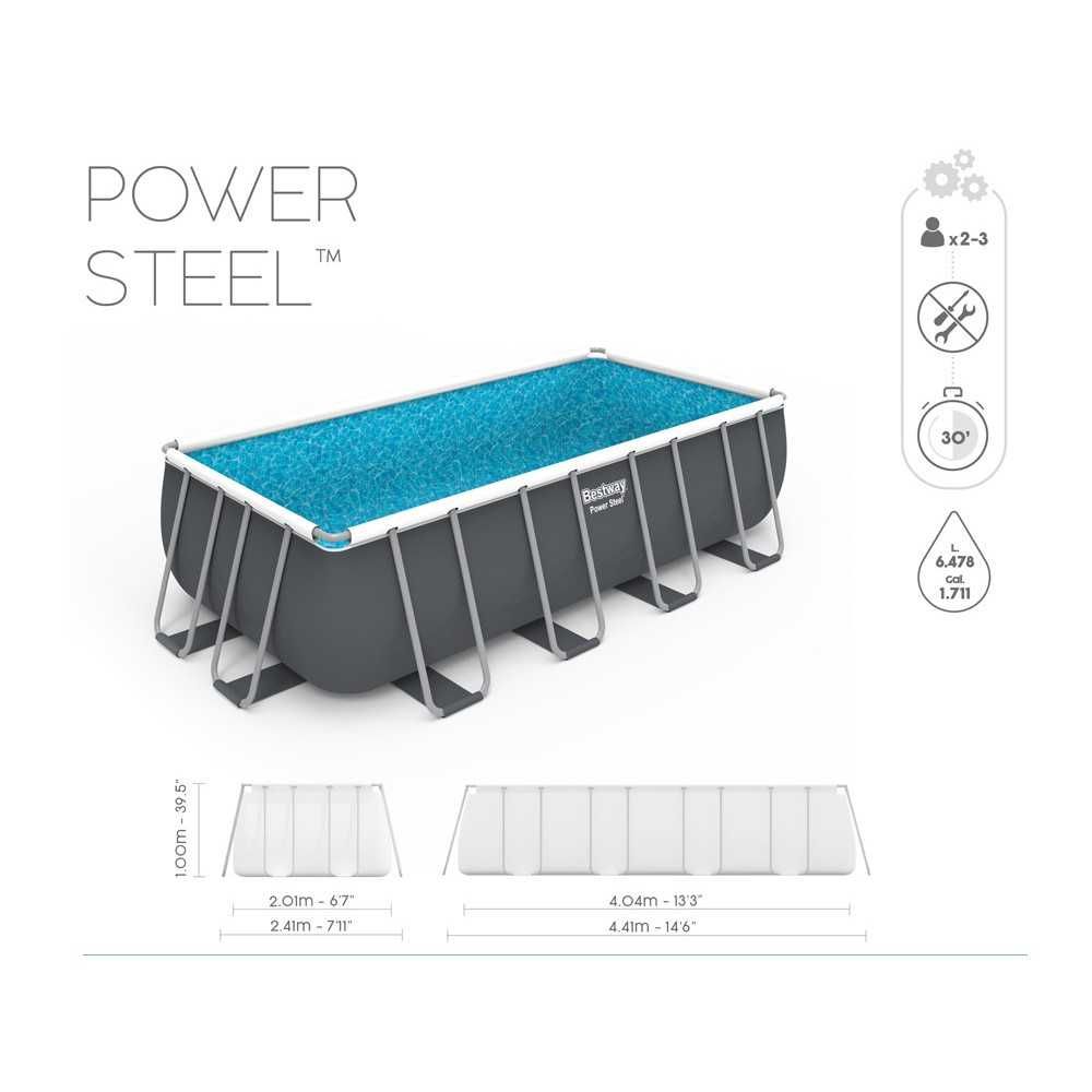 Каркасний басейн Bestway 404x201x100 см 10в1 56442