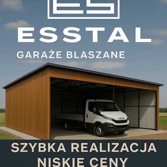 ZADASZENIE NA MASZYNY  | Wiata | Hala |Garaż Blaszany|Magazyn- ESSTAL*