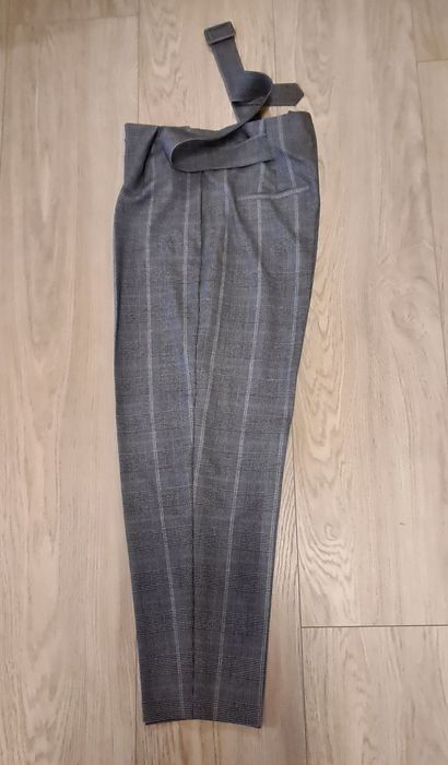 iBlues (Max Mara) - damski garnitur w szarą kratkę