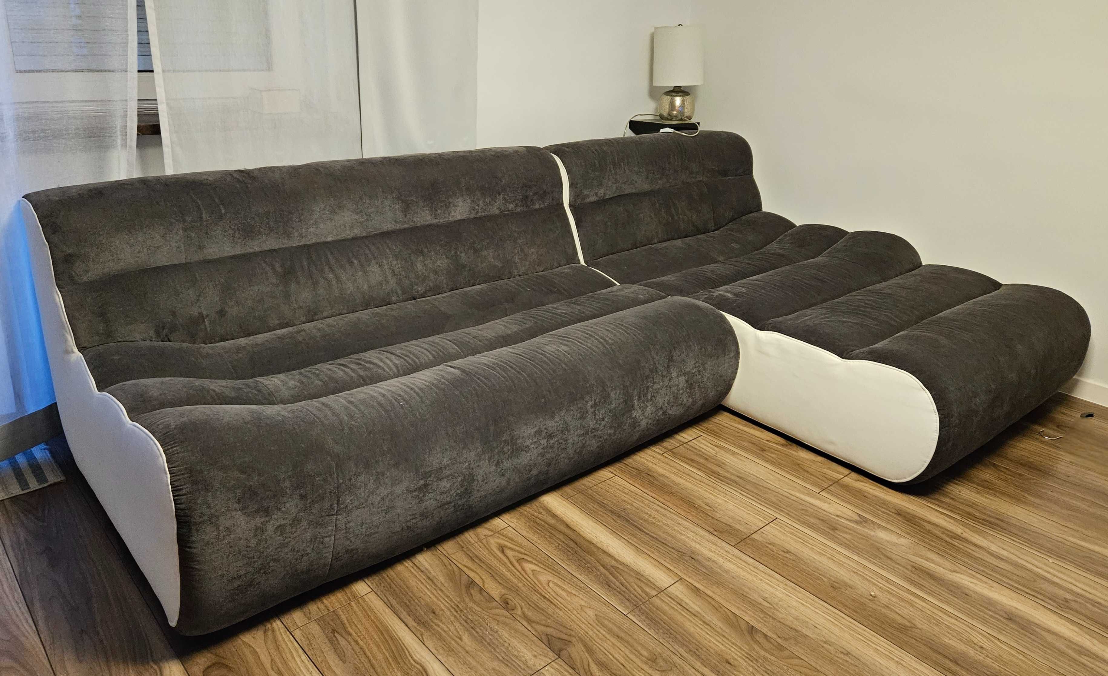 Narożnik, sofa ELEMENTS Agata Meble welur