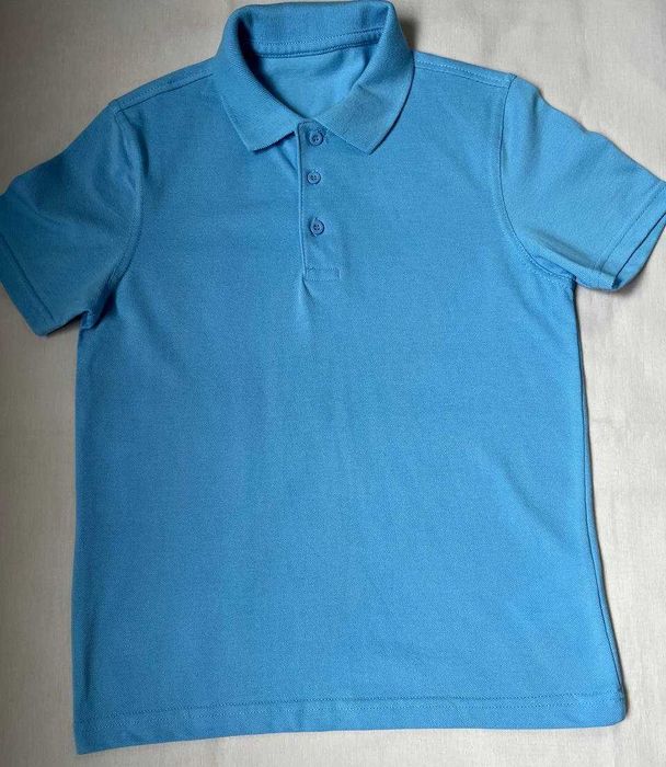 Блакитне поло 122см 128см блакитна футболка сорочка 7-8р. George