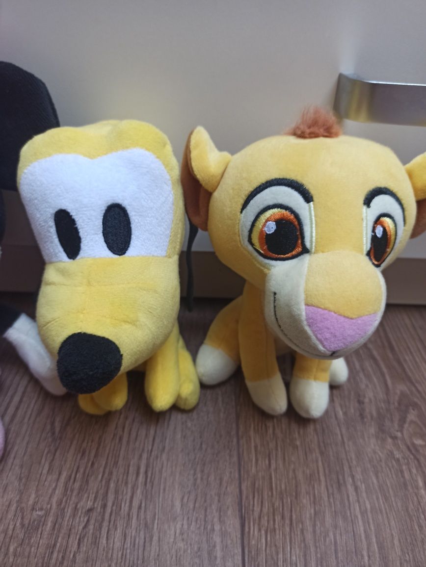 Maskotki Disney Myszka Miko, Simba, Pluto komplet nowe