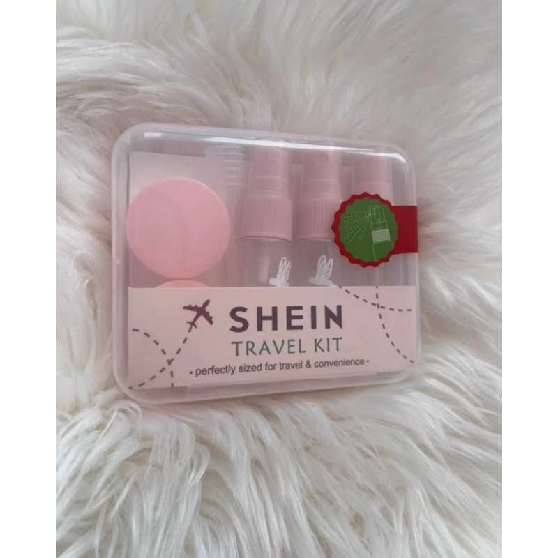 Zestaw mini pojemników podróżnych 3x mini spray buteleczka 2x słoiczek