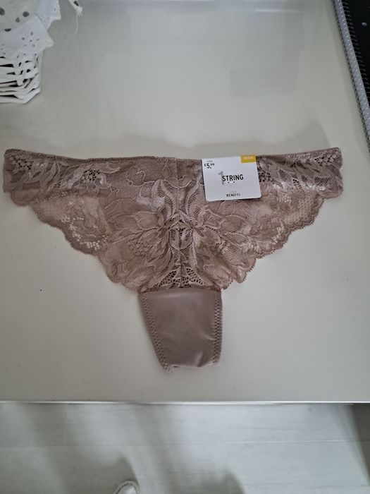 Majtki Stringi z koronki Gina Benotti s/m nowe