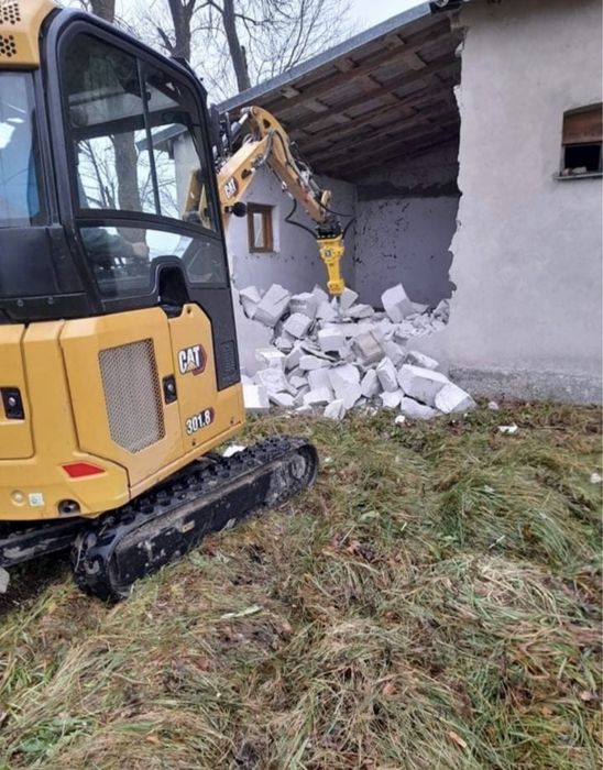 Wynajem minikoparki 1-9t wozidło miniładowarka bez operatora