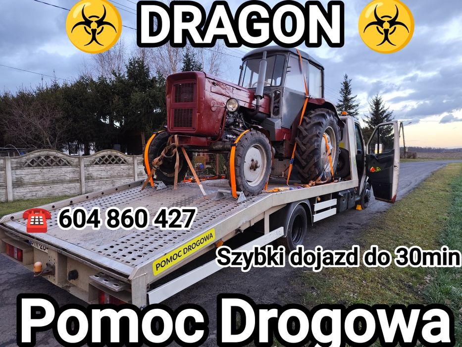 DRAGON Tanio Pomoc Drogowa,Laweta Zielona Góra,Bus 6 osob,Holownik 4x4