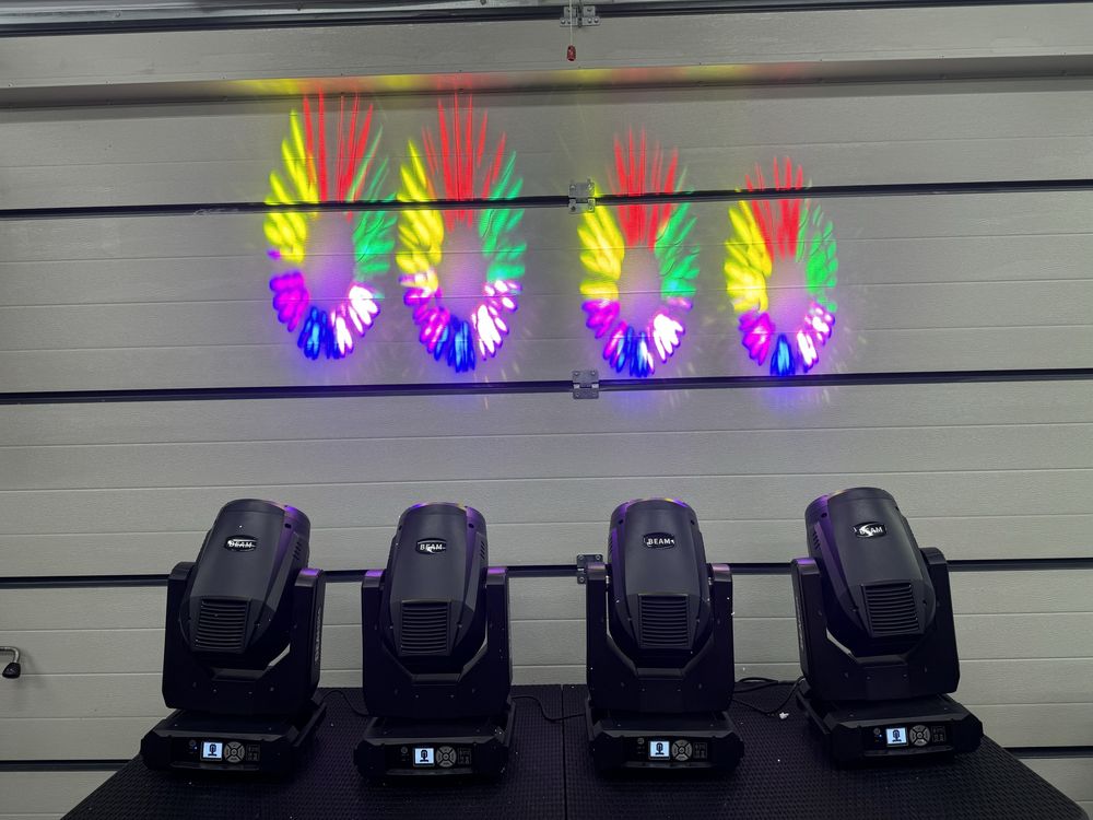 Głowa ruchoma BEAM 17r MINI 2x pryzma rainbow frost okazja NOWOŚĆ case