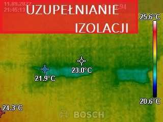 Docieplenia pianką PUR izolacje CELULOZĄ  poddasza stropu TERMOWIZJA