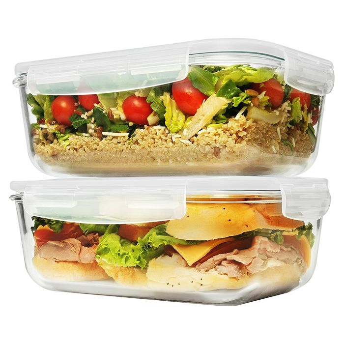 Pojemniki z przykrywką szklane ZESTAW