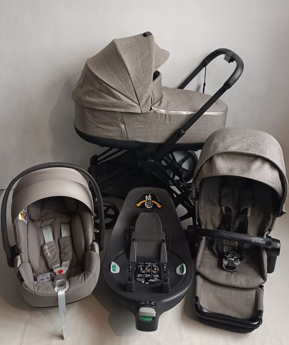 Wozek 4w1 Cybex Priam 3.0/Fotelik Cybex Cloud Z/Baza Cybex Z Isofix