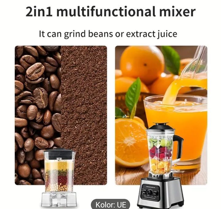 Blender elektryczny 2,5 l  . 6000W. Wielofunkcyjny mikser