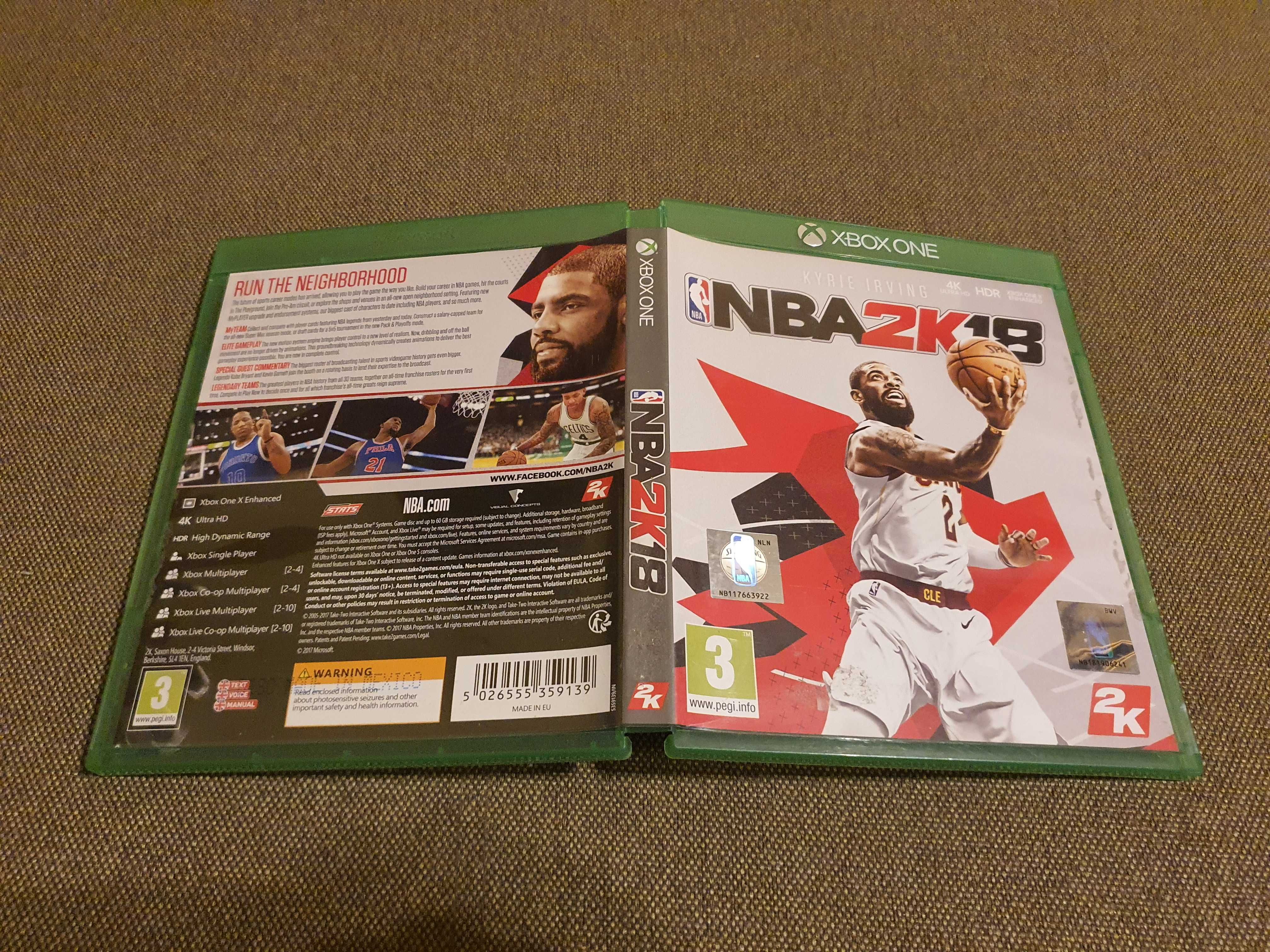 Игра NBA 2k18 для Xbox one, series x