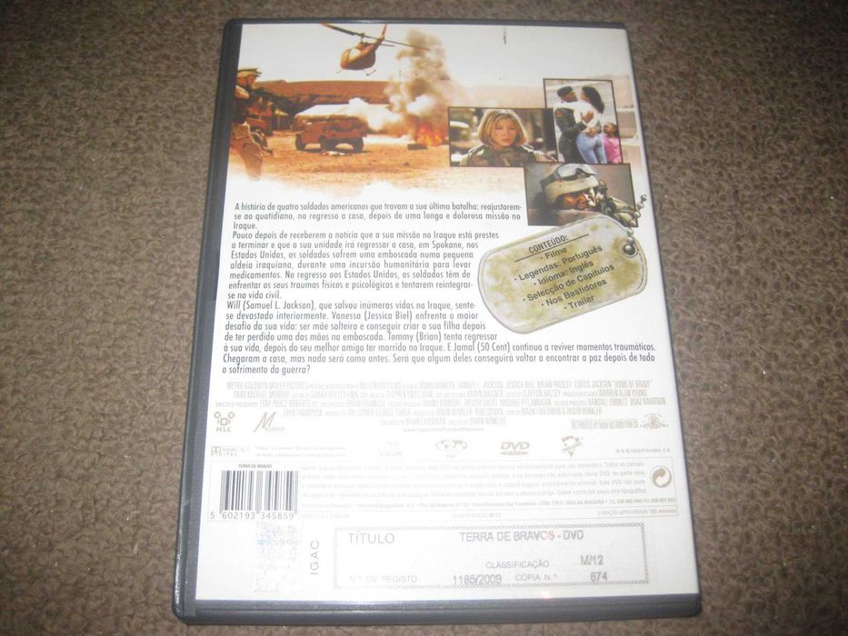 DVD "Terra de Bravos" com Samuel L. Jackson