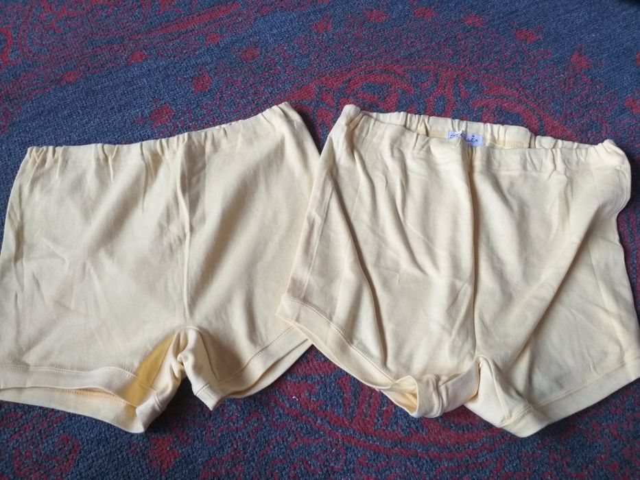 Dwie pary boskerek, spodenek męskich prl stare