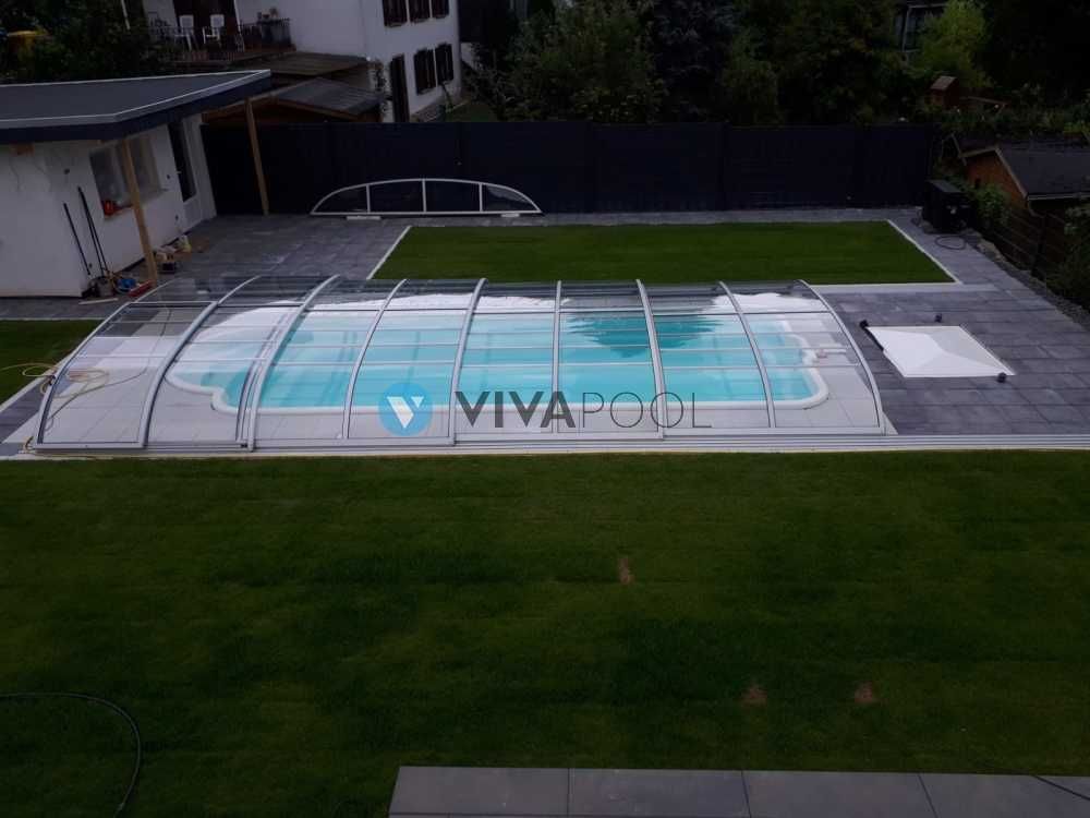 Zadaszenie basenowe średnie/niskie Smart 7,75 X 3,50 X 0,80 | Vivapool