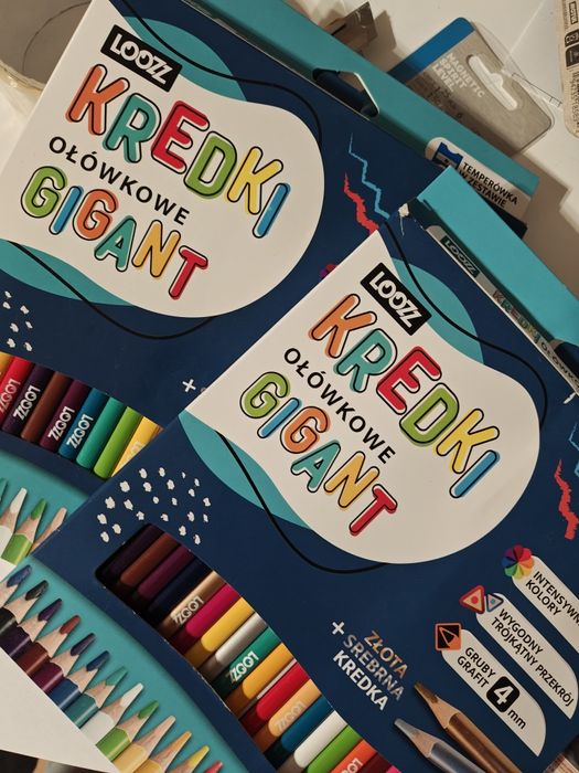 Kredki ołówkowe 24 szt. Gigant. Nowe