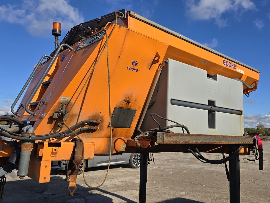 Pług Schmidt SL30 + Posypywarka piaskarka SCHMIDT Epoke + czołownica
