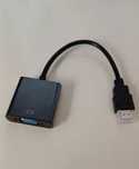 Nowa przejściówka kabel adapter HDMI VGA czarna