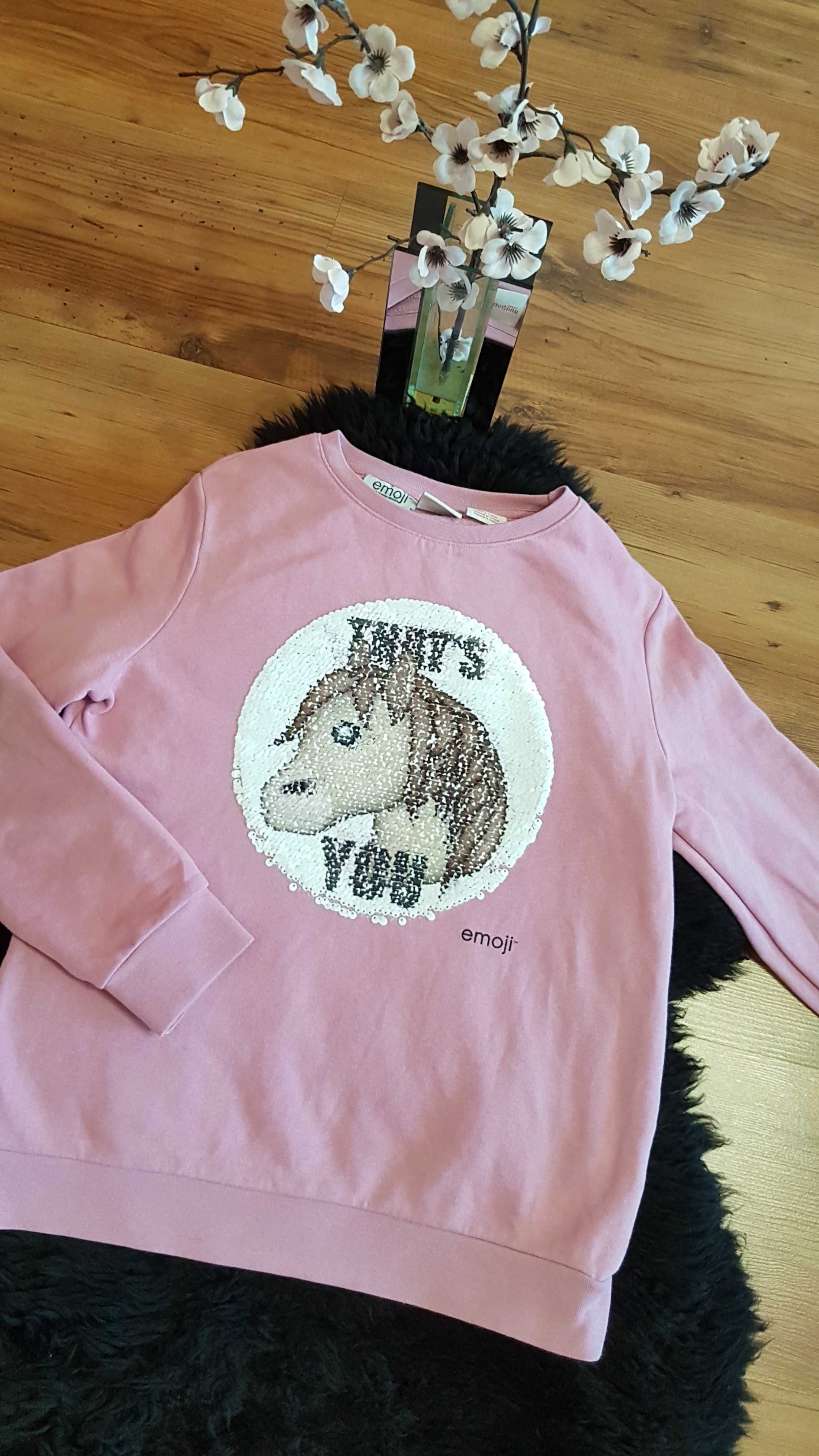 Nowość 2024:)  bluza EMOJI MANGUUN odwracane cekiny 152