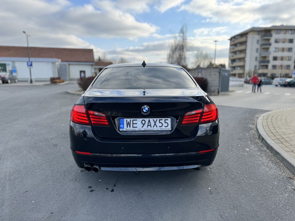 Bmw f10 bardzo oszczędna, sedan, czarna