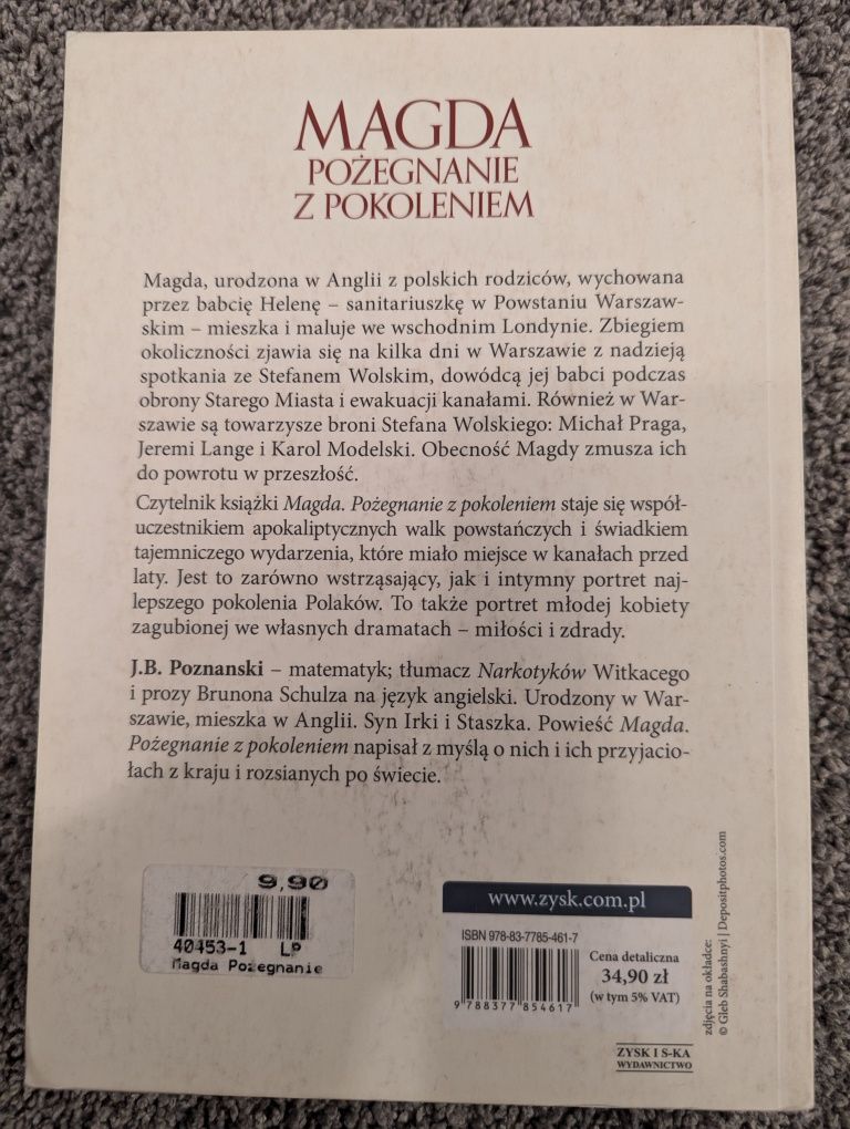 Magda pożegnanie z pokoleniem - J. B. Poznanski