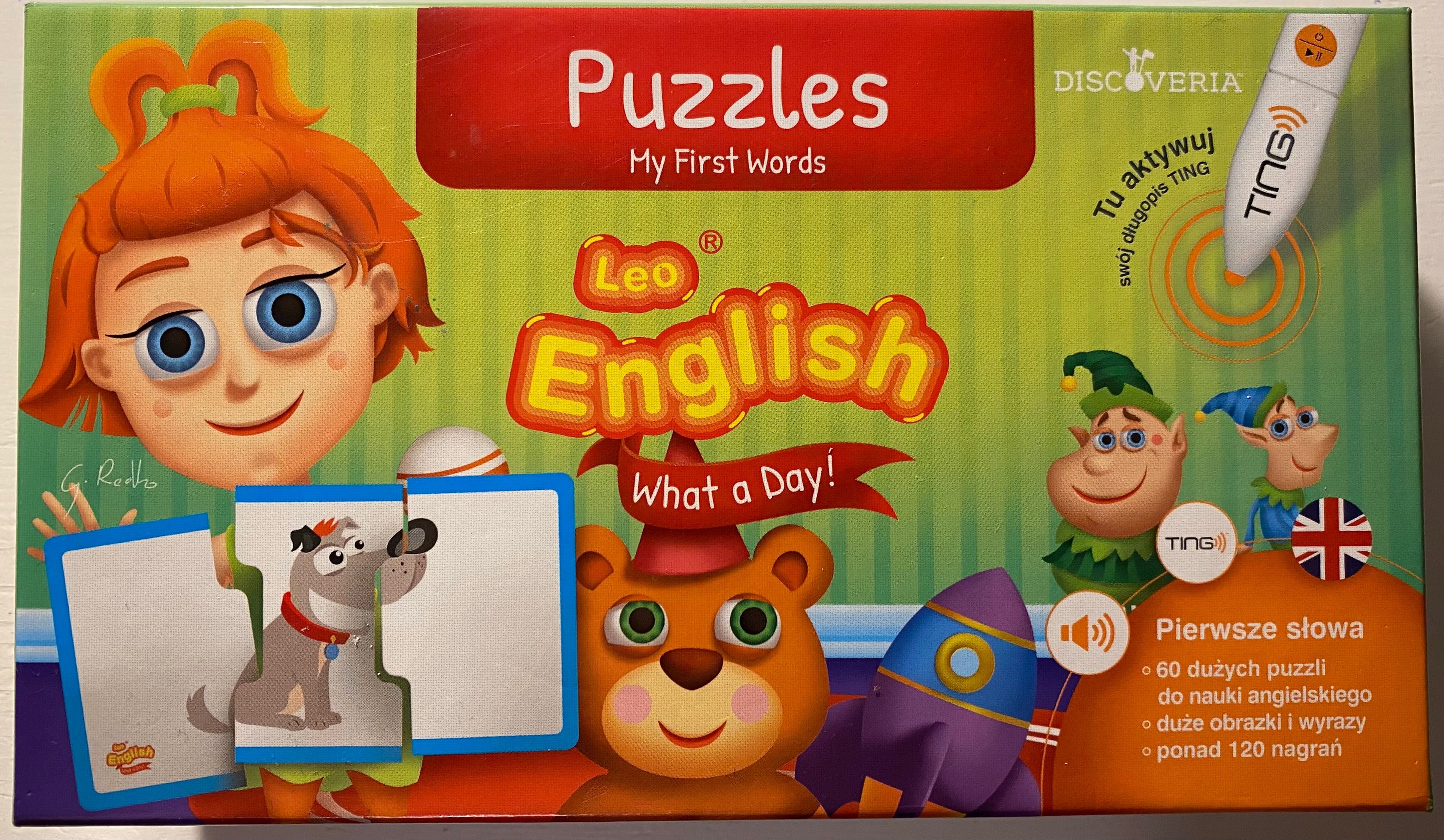 Puzzle Leo English dla 3-5 lat