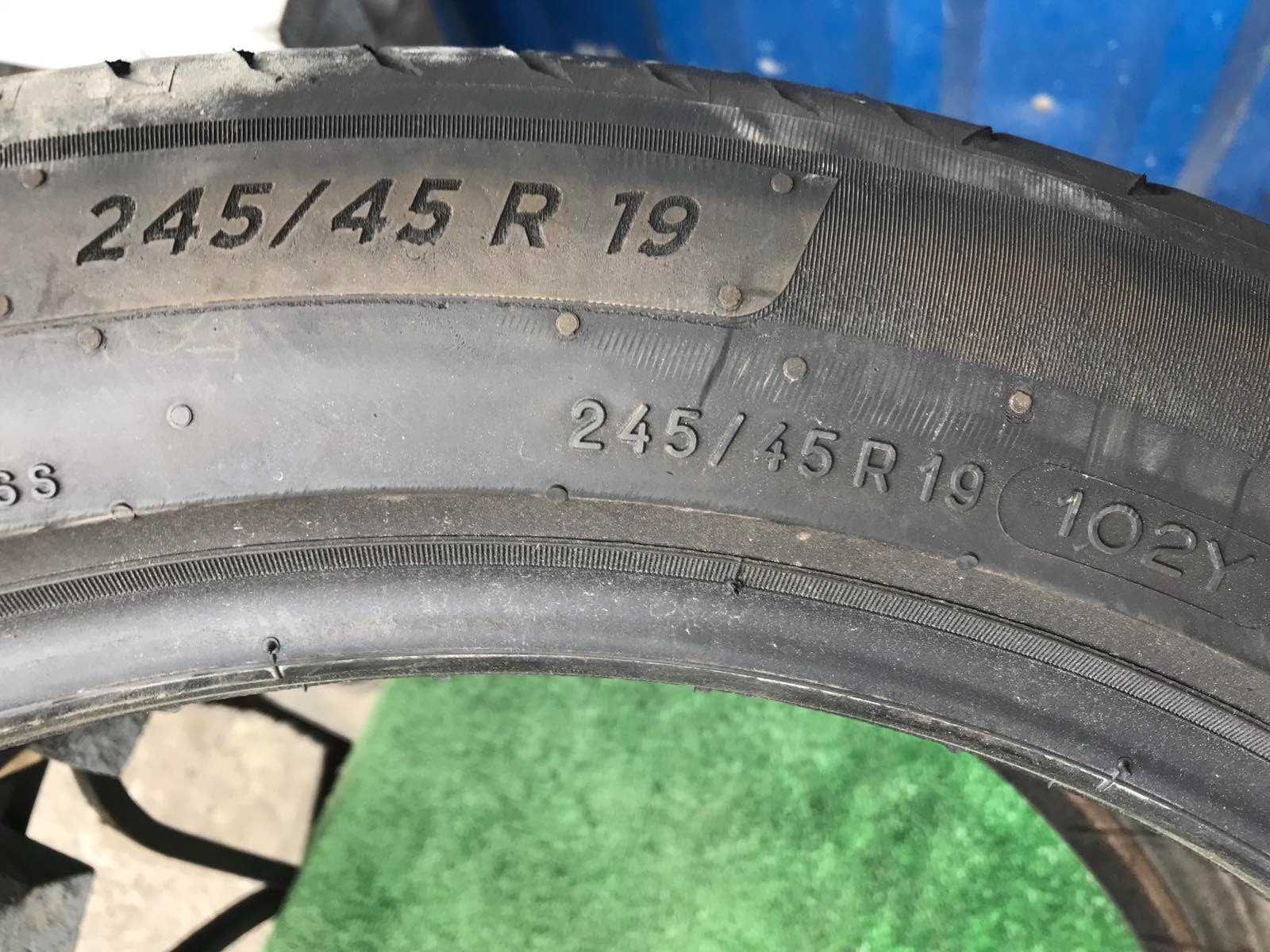 Шини Michelin 245/45r19 1 шт розпаровка склад б/у оригінал