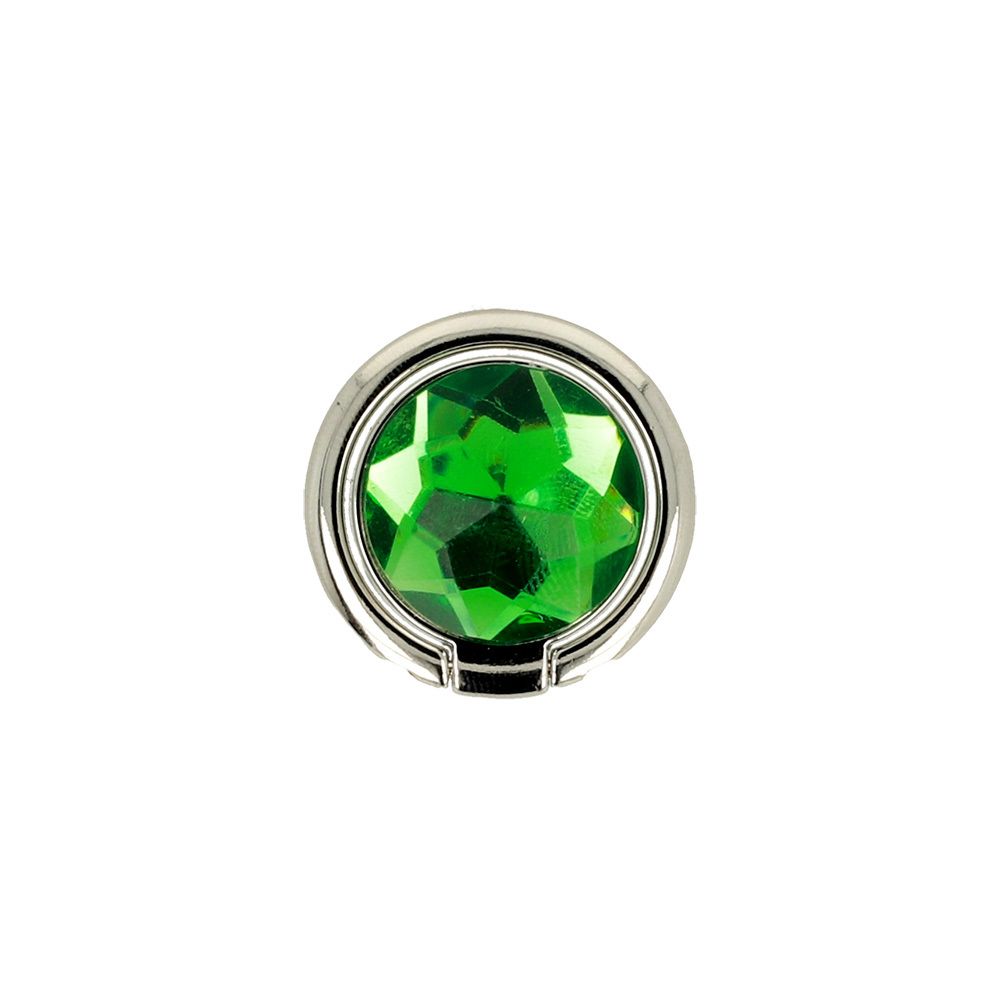 Uchwyt Ring Crystal - Zielono-Srebrny