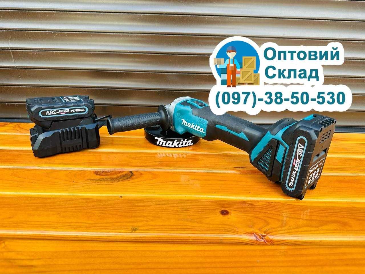 Акумуляторна Безщіткова Болгарка Makita DGA 504 XGT 125круг (36V-6Ah)