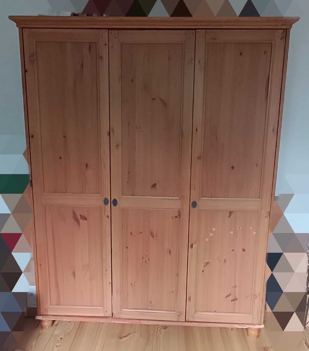 Szafa sosnowa IKEA leksvik 3-drzwiowa