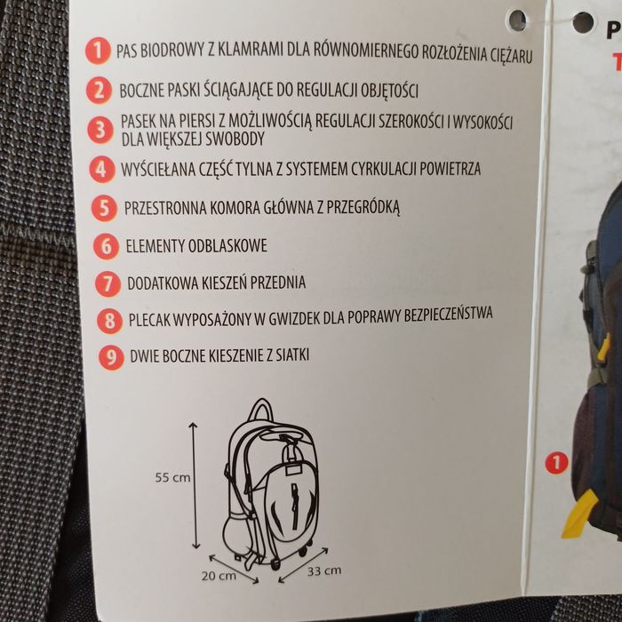 Plecak turystyczny, plecak HiMountain NOWY 35 l Terra