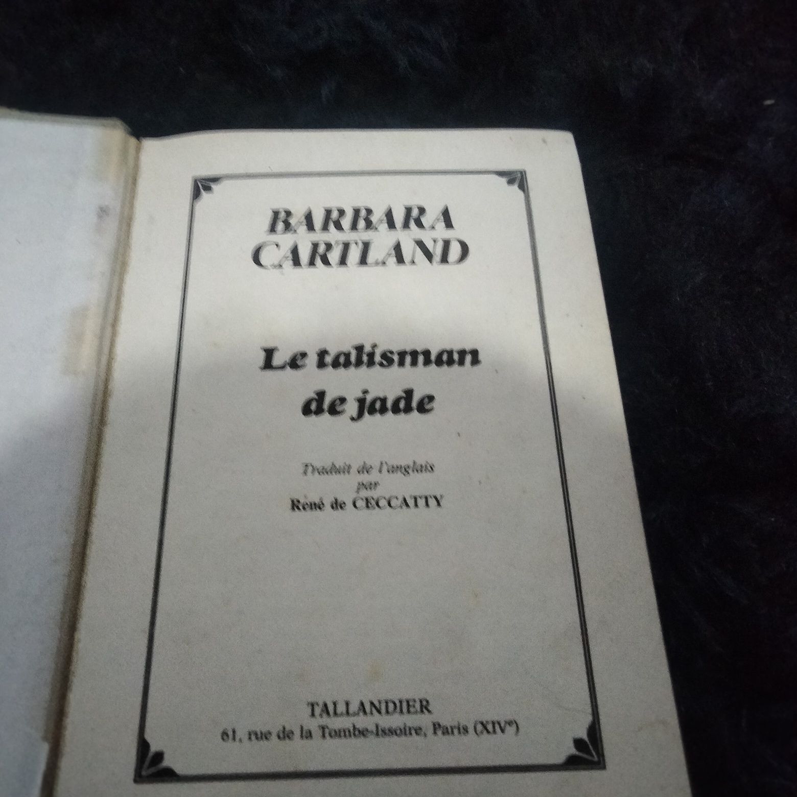 Książki Barbara Cartland język francuski