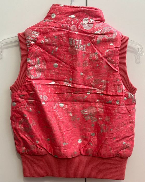 Dwustronna kamizelka bezrękawnik 140 różowy