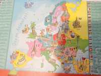 Puzzle edukacyjne Mapa Europy 200el