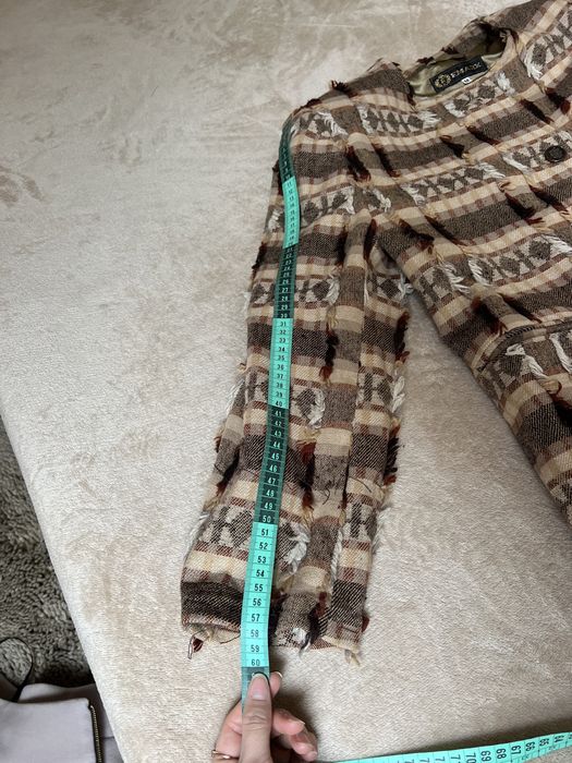 Żakiet kurtka damska M 38 brązowa beżowa nowa etno boho