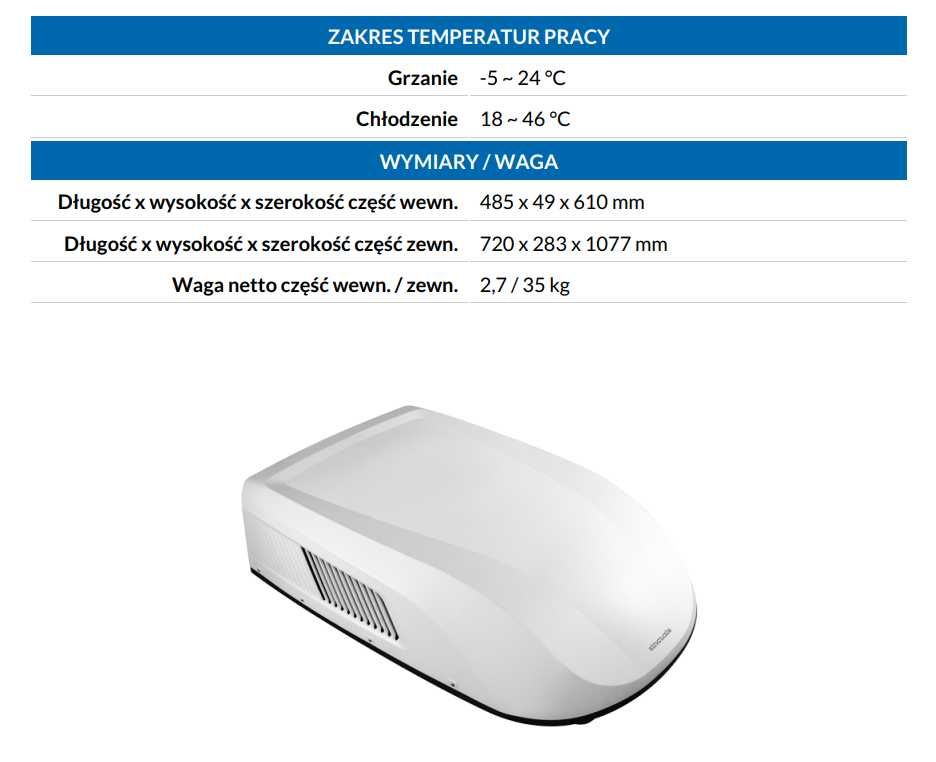 Klima do kampera Sinclair ASV-25BS klimatyzator dachowy