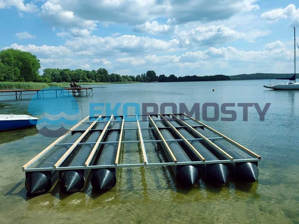 OD RĘKI - Pomost pływający, platforma pływająca, tratwa 6x4m - 24mkw