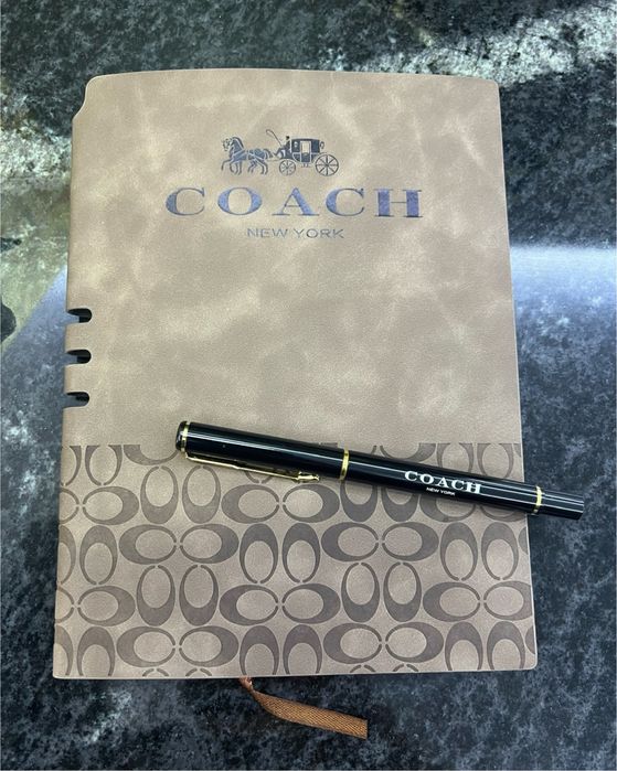 Блокнот з ручкою coach