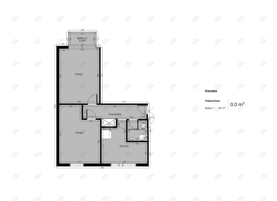 Mieszkanie centrum 54,4 m2