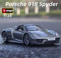 Модель Porsche 918 Spyder/Bburago Премиум класса 1:24 из сплава